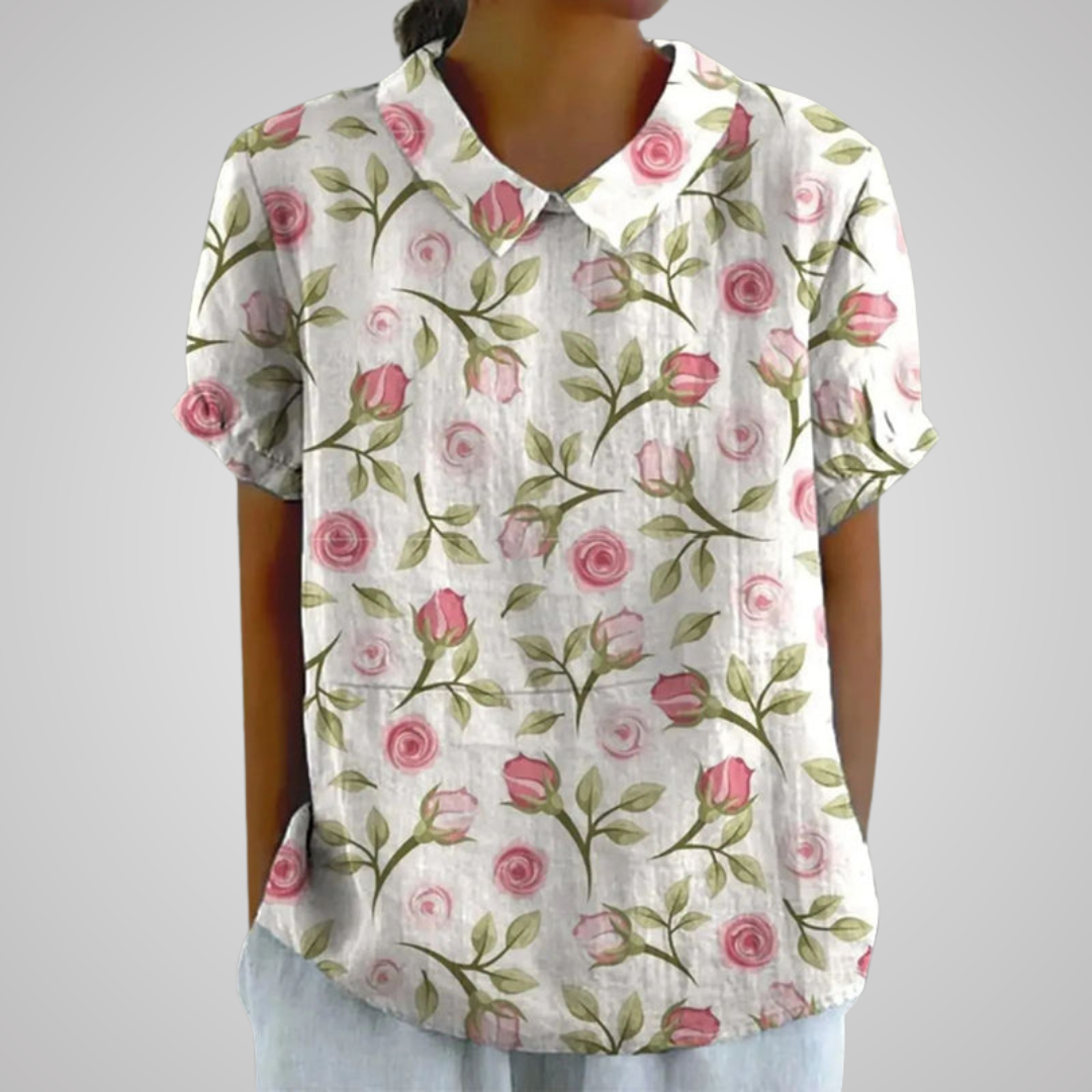 Claudia™ | Premium Blumenbluse