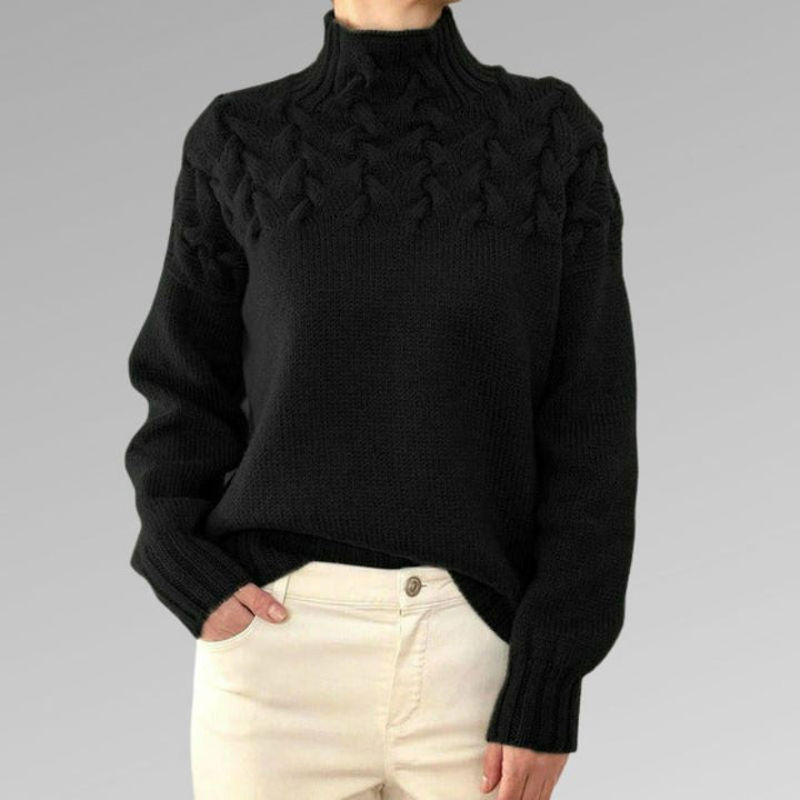 Velora™ | Elegant cable knit sweater