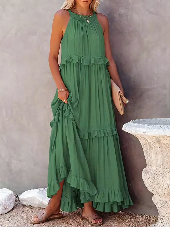 Amara - Ruffle Maxi Dress