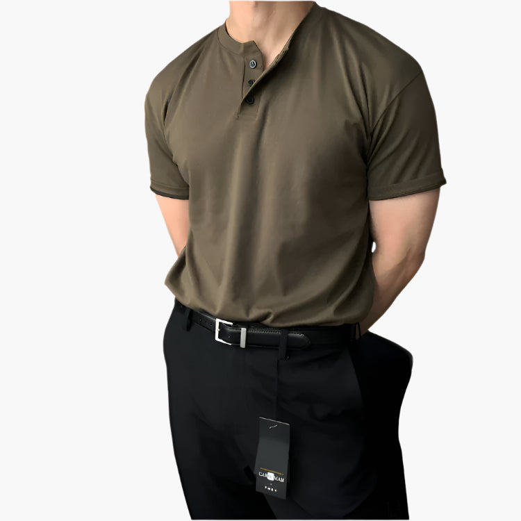 Buttoned Collar T-Shirt