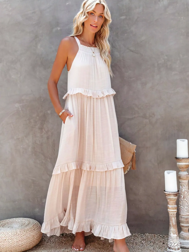 Amara - Ruffle Maxi Dress