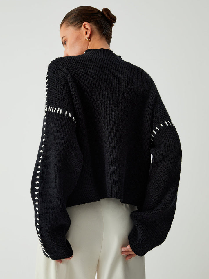 Skylar™ | Oversized Mockneck Sweater