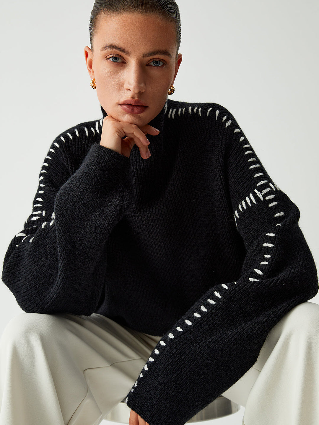 Skylar™ | Oversized Mockneck Sweater