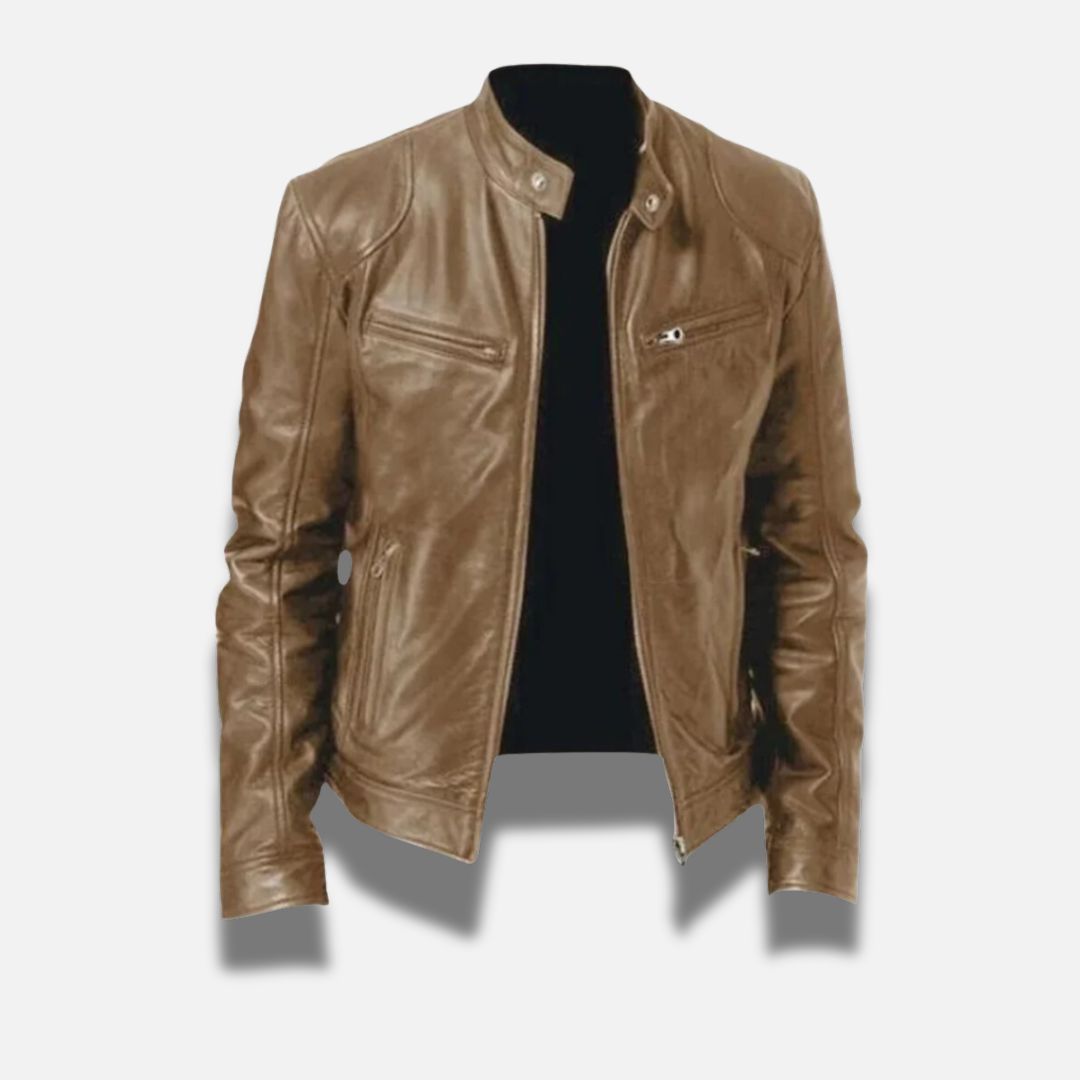 Skylar™ | Timeless Leather Jacket