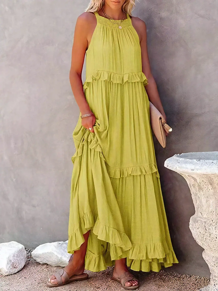 Amara - Ruffle Maxi Dress