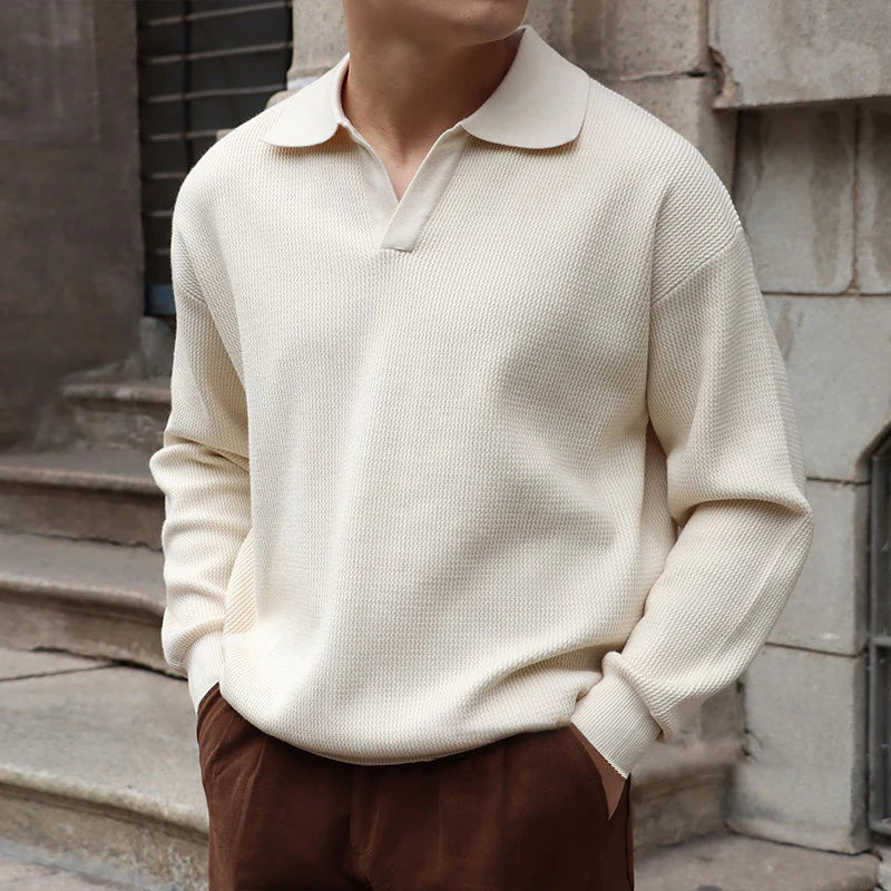 Old Money V-Neck Polo