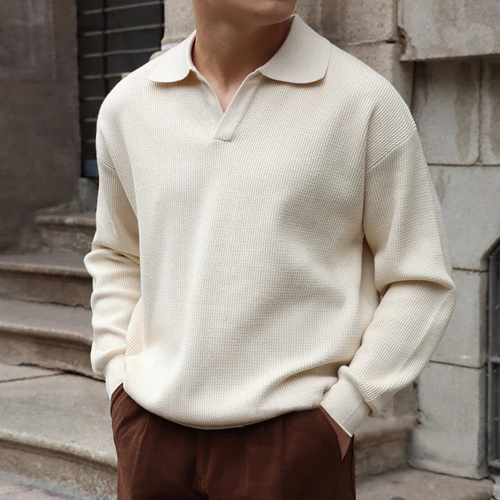 Old Money V-Neck Polo