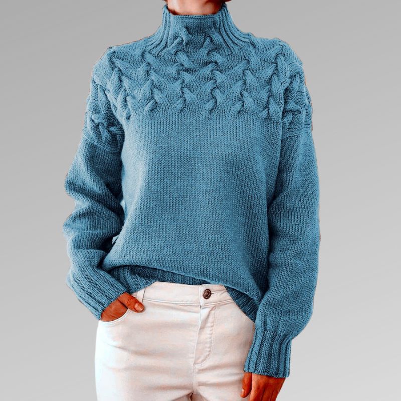 Velora™ | Elegant cable knit sweater