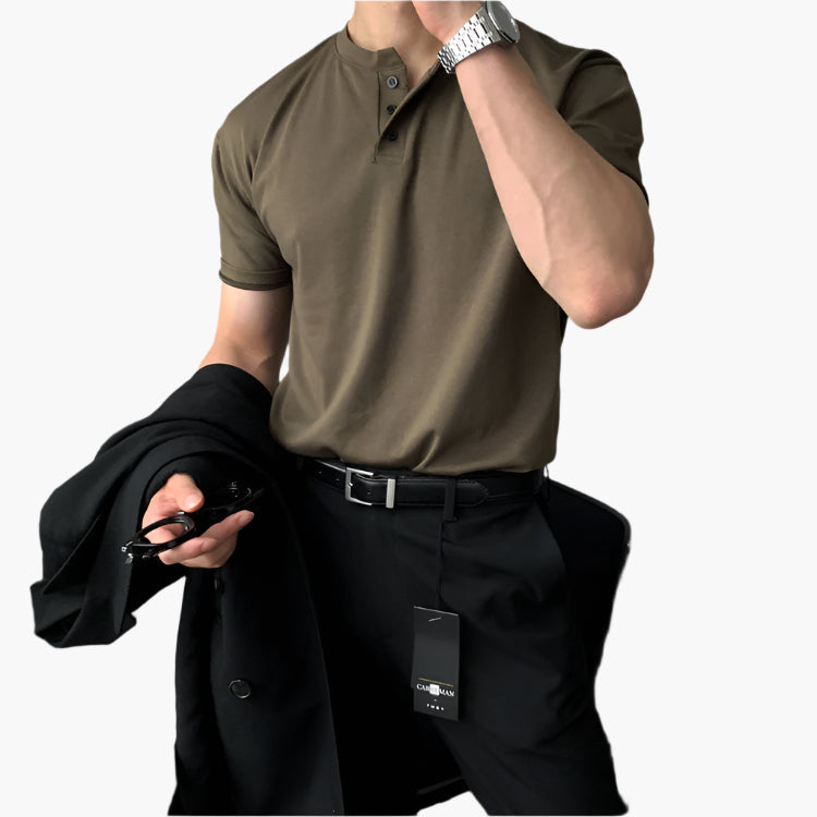 Buttoned Collar T-Shirt