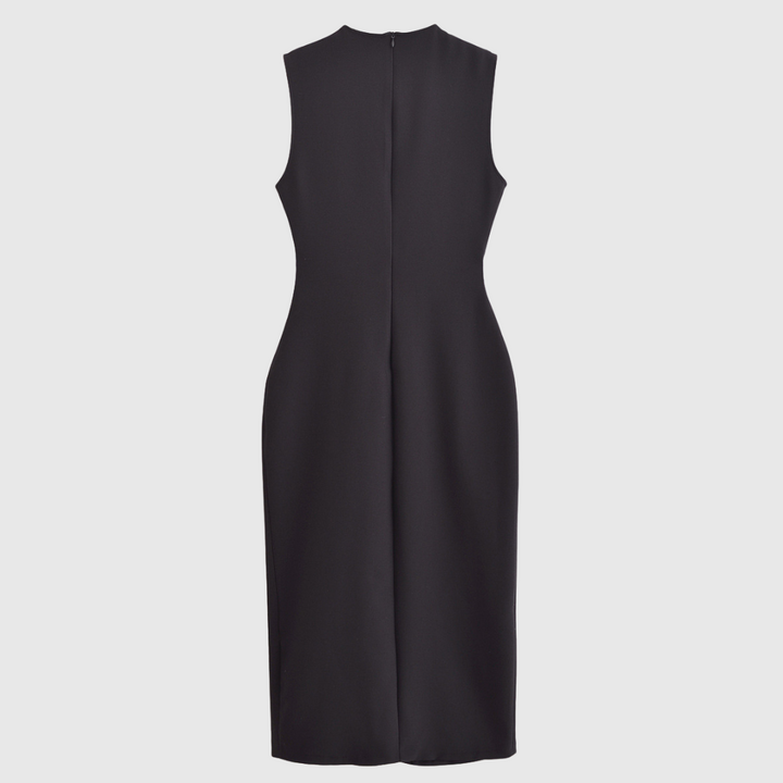 Elegant sheath dress with golden details