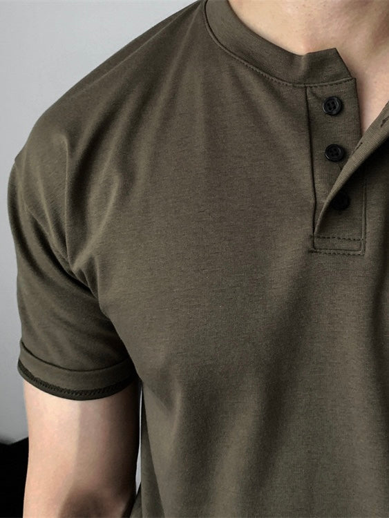 Buttoned Collar T-Shirt