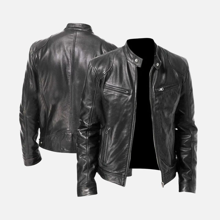 Skylar™ | Timeless Leather Jacket