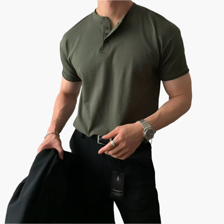 Buttoned Collar T-Shirt