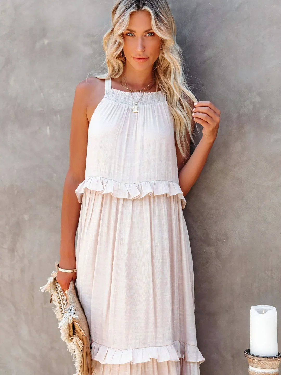 Amara - Ruffle Maxi Dress