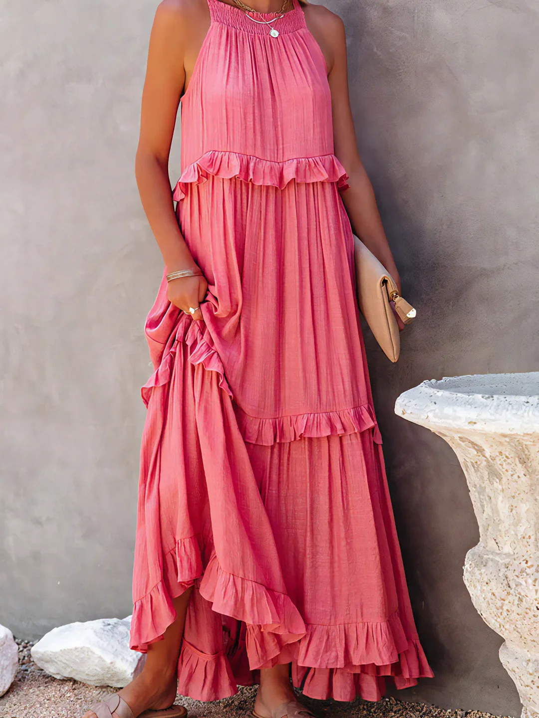 Amara - Ruffle Maxi Dress