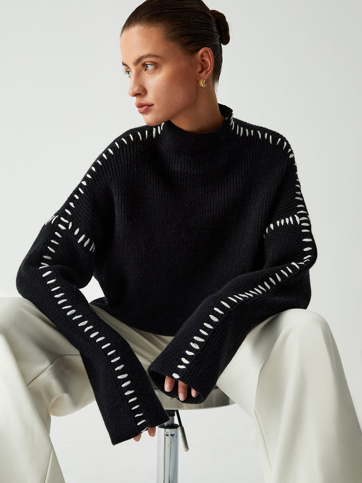 Skylar™ | Oversized Mockneck Sweater