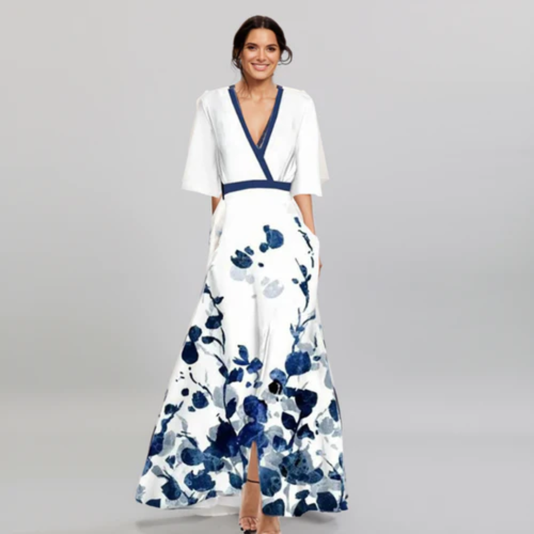 Jamie | Elegant Maxi Dress with Floral Pattern
