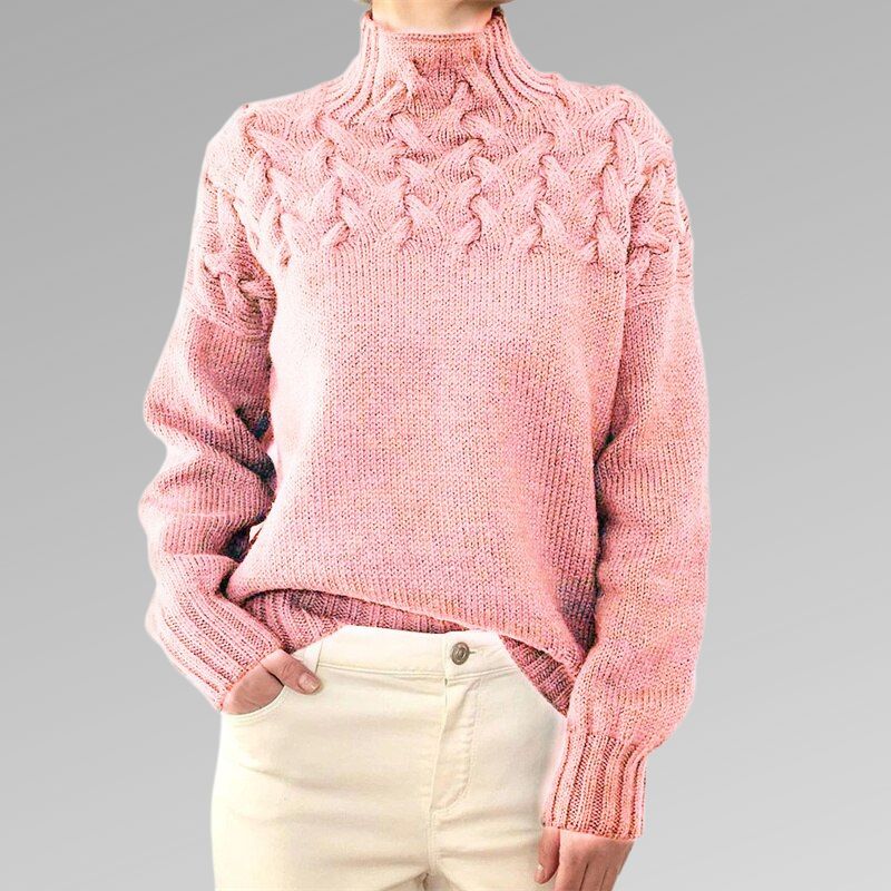 Velora™ | Elegant cable knit sweater