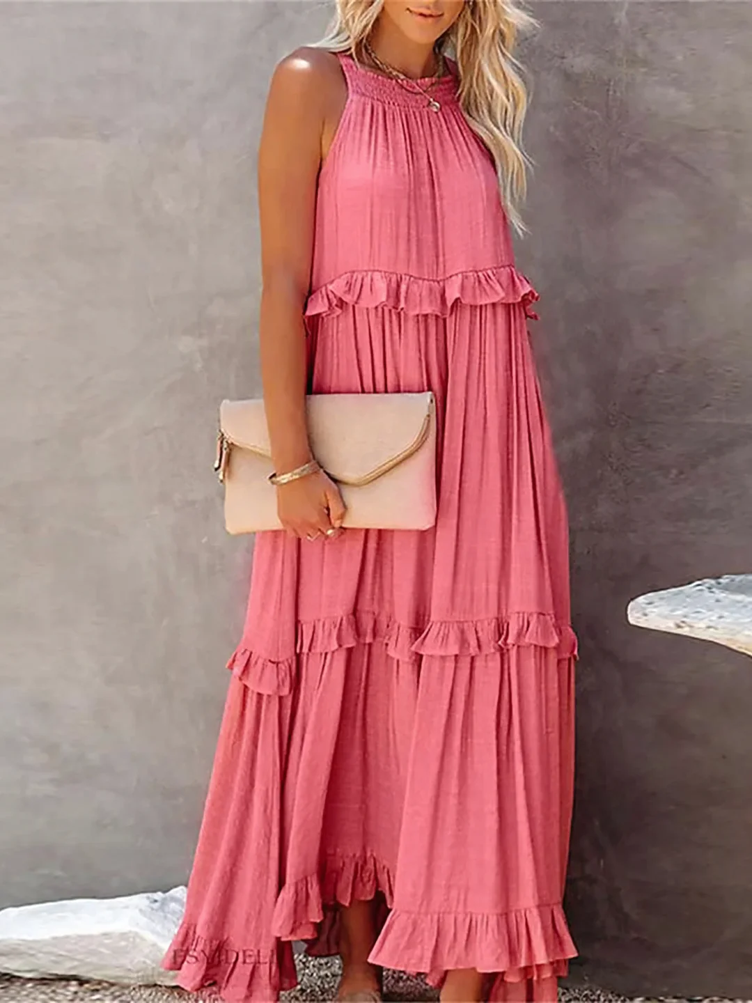 Amara - Ruffle Maxi Dress
