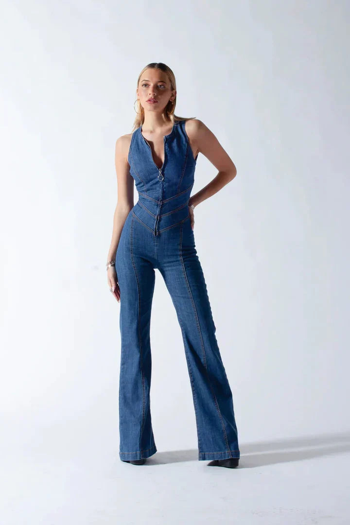 Skylar™  | Denim Jumpsuit