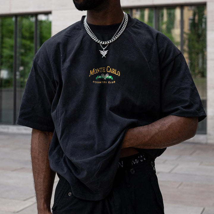 Loose - Fit Vintage Printed T-Shirt