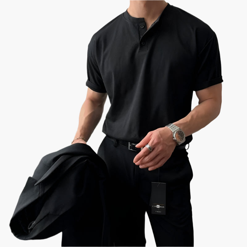 Buttoned Collar T-Shirt