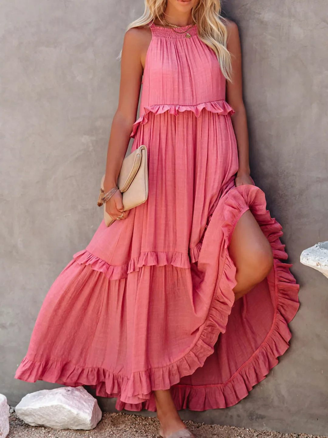 Amara - Ruffle Maxi Dress
