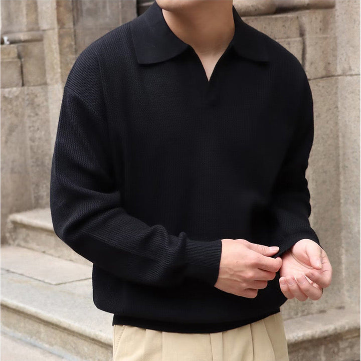Old Money V-Neck Polo