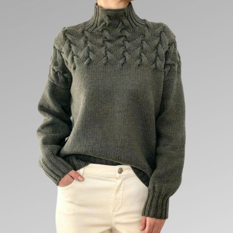 Velora™ | Elegant cable knit sweater