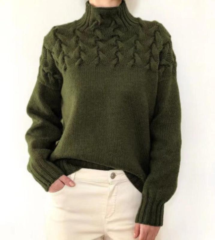 Velora™ | Elegant cable knit sweater