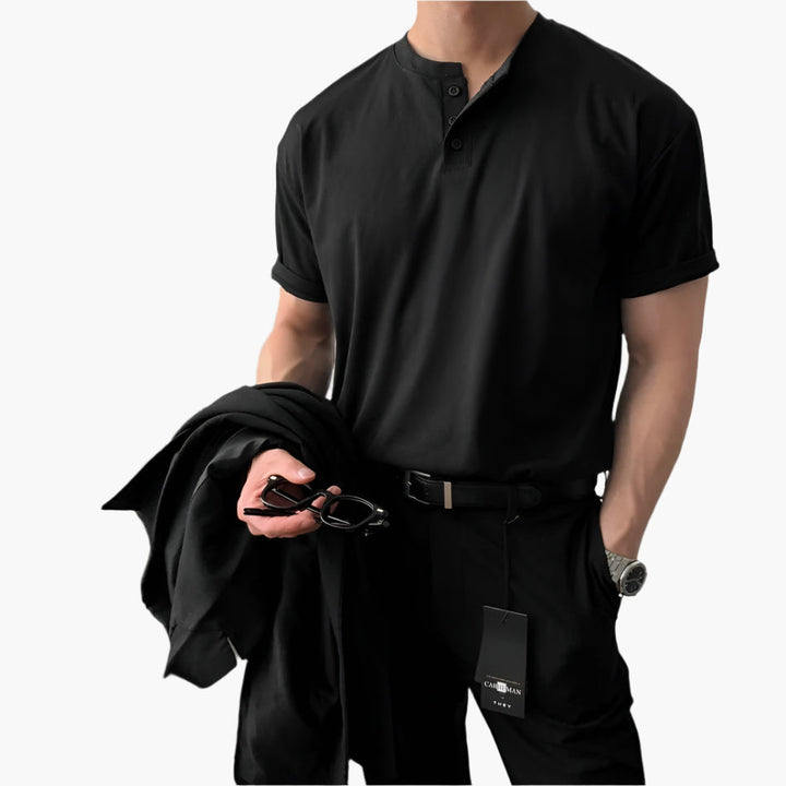 Buttoned Collar T-Shirt