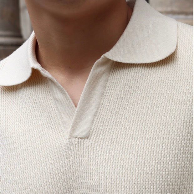 Old Money V-Neck Polo
