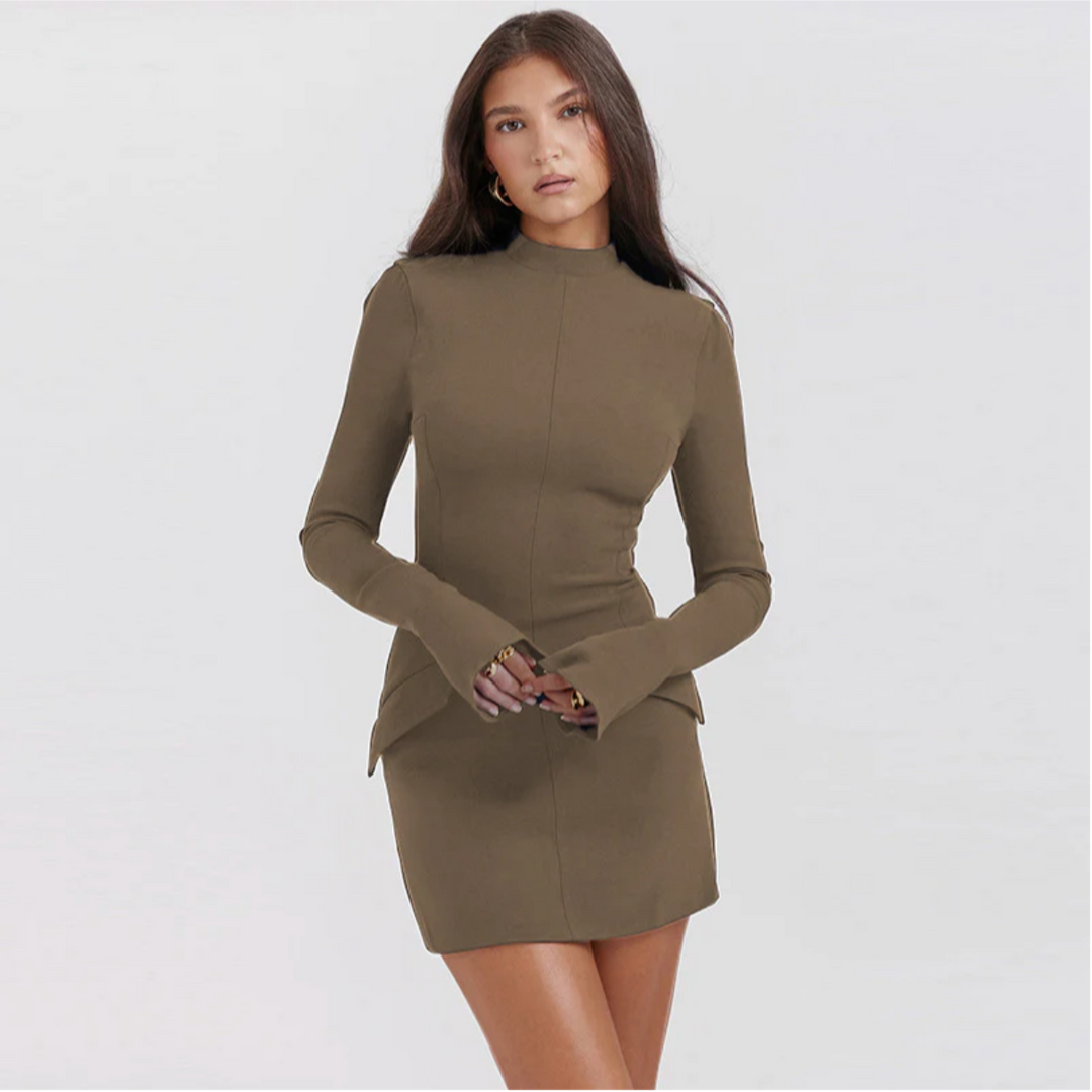Caroline – Lapel Dress