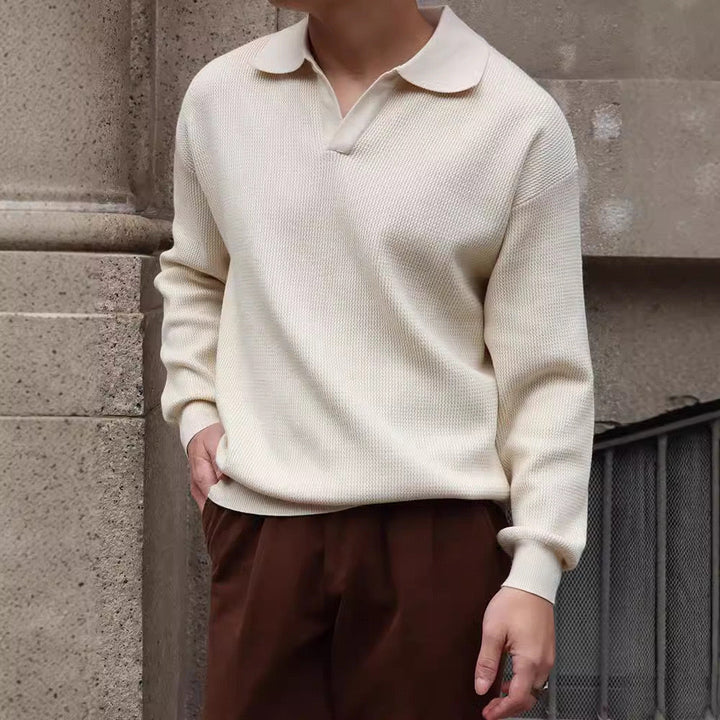 Old Money V-Neck Polo