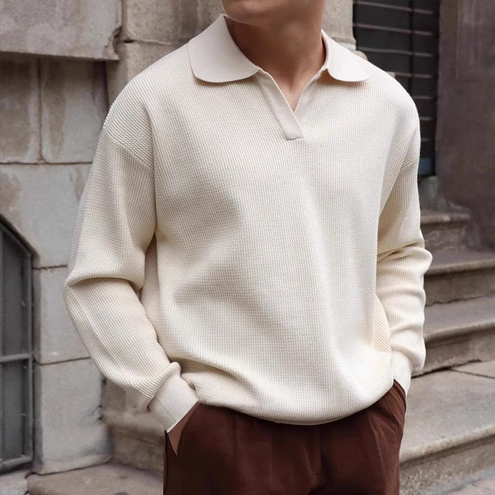 Old Money V-Neck Polo