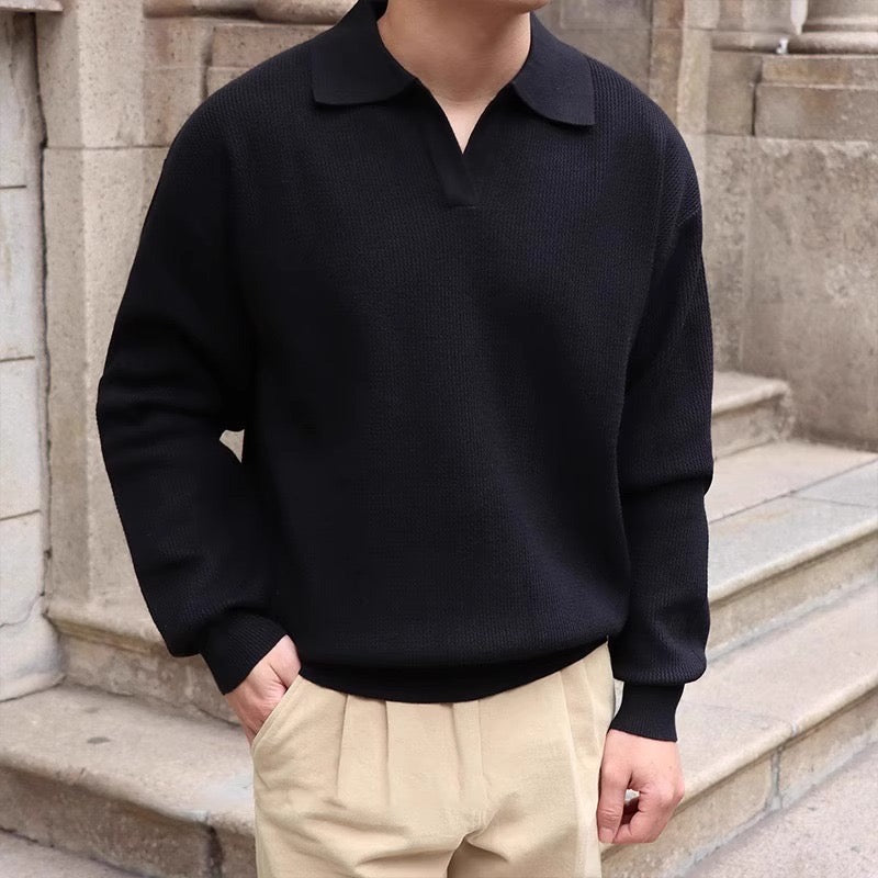 Old Money V-Neck Polo