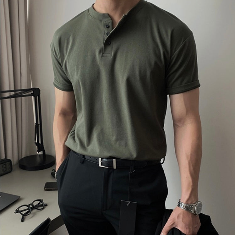 Skylar™ | Buttoned Collar T-Shirt