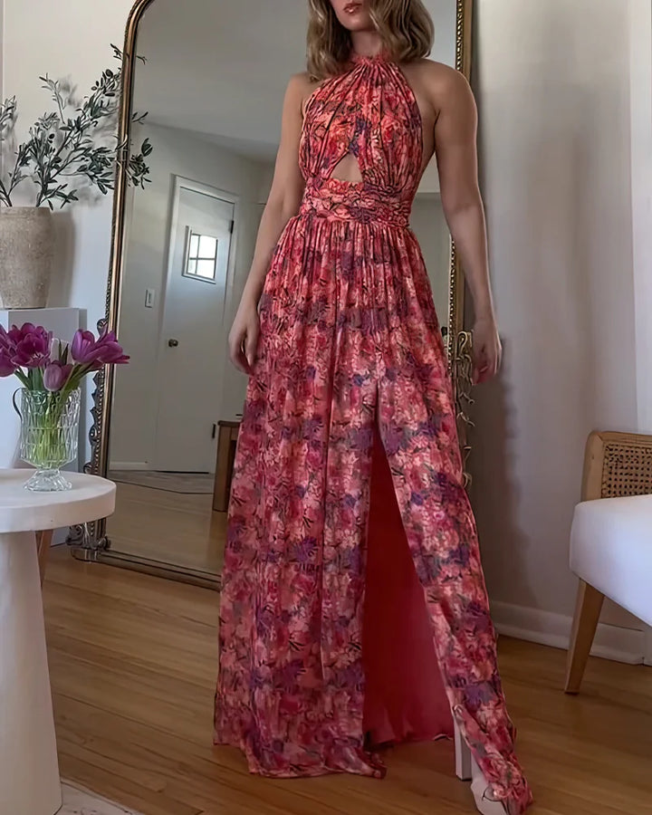 Isa Luna | Backless Floral Maxi Dress