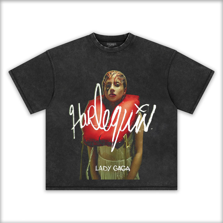 LADY GAGA & HARLEQUIN TEE
