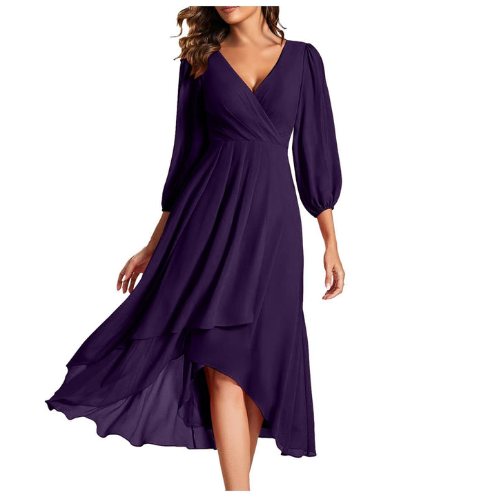 Aveline Asymmetric V-Neck Silhouette