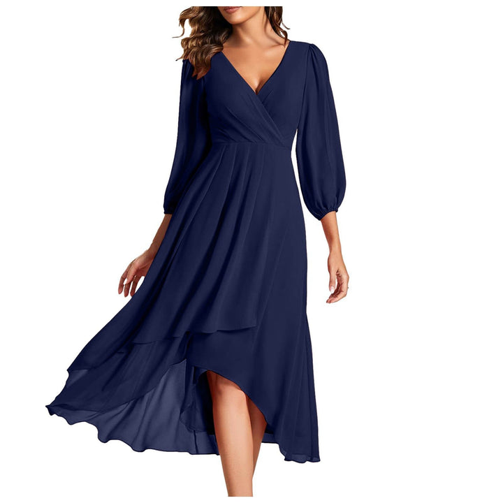 Aveline Asymmetric V-Neck Silhouette
