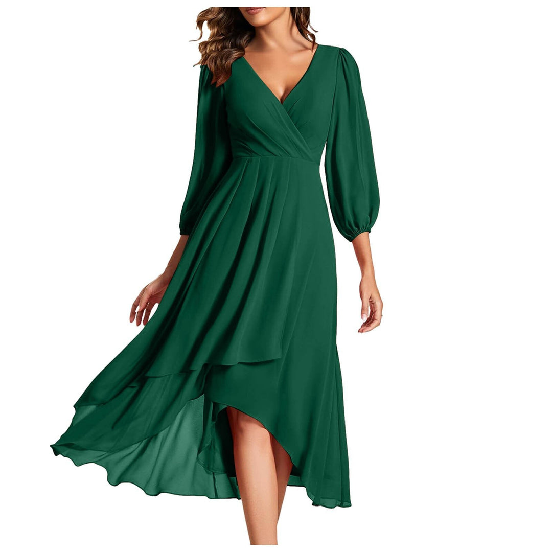 Aveline Asymmetric V-Neck Silhouette