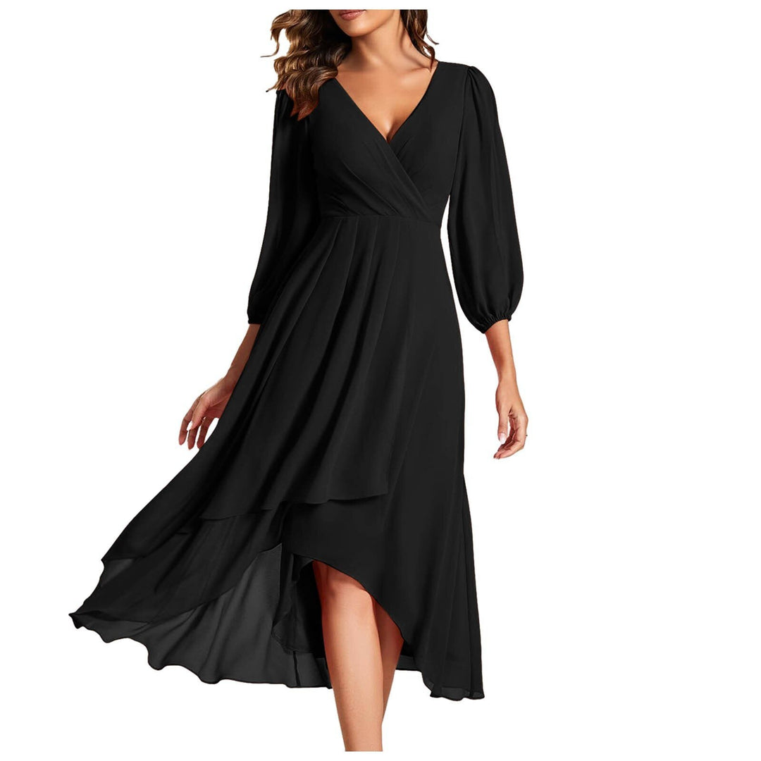 Aveline Asymmetric V-Neck Silhouette