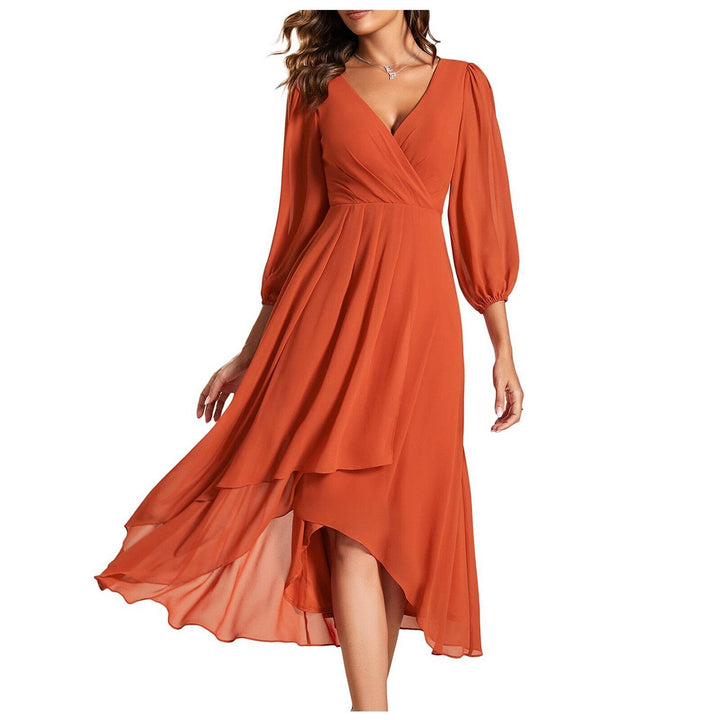 Aveline Asymmetric V-Neck Silhouette