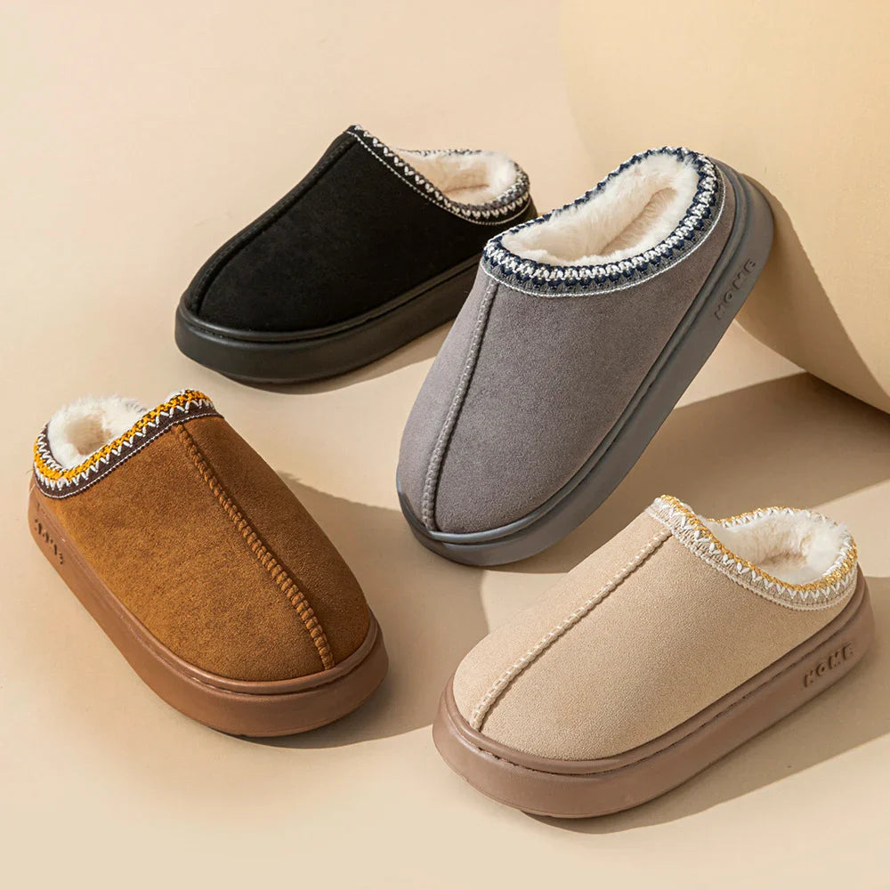 Sally™ | Premium Damen Slipper mit Fell