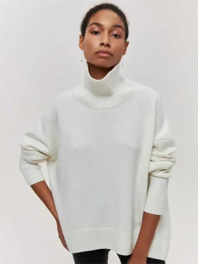 Velora™ - Sweater with turtle neck