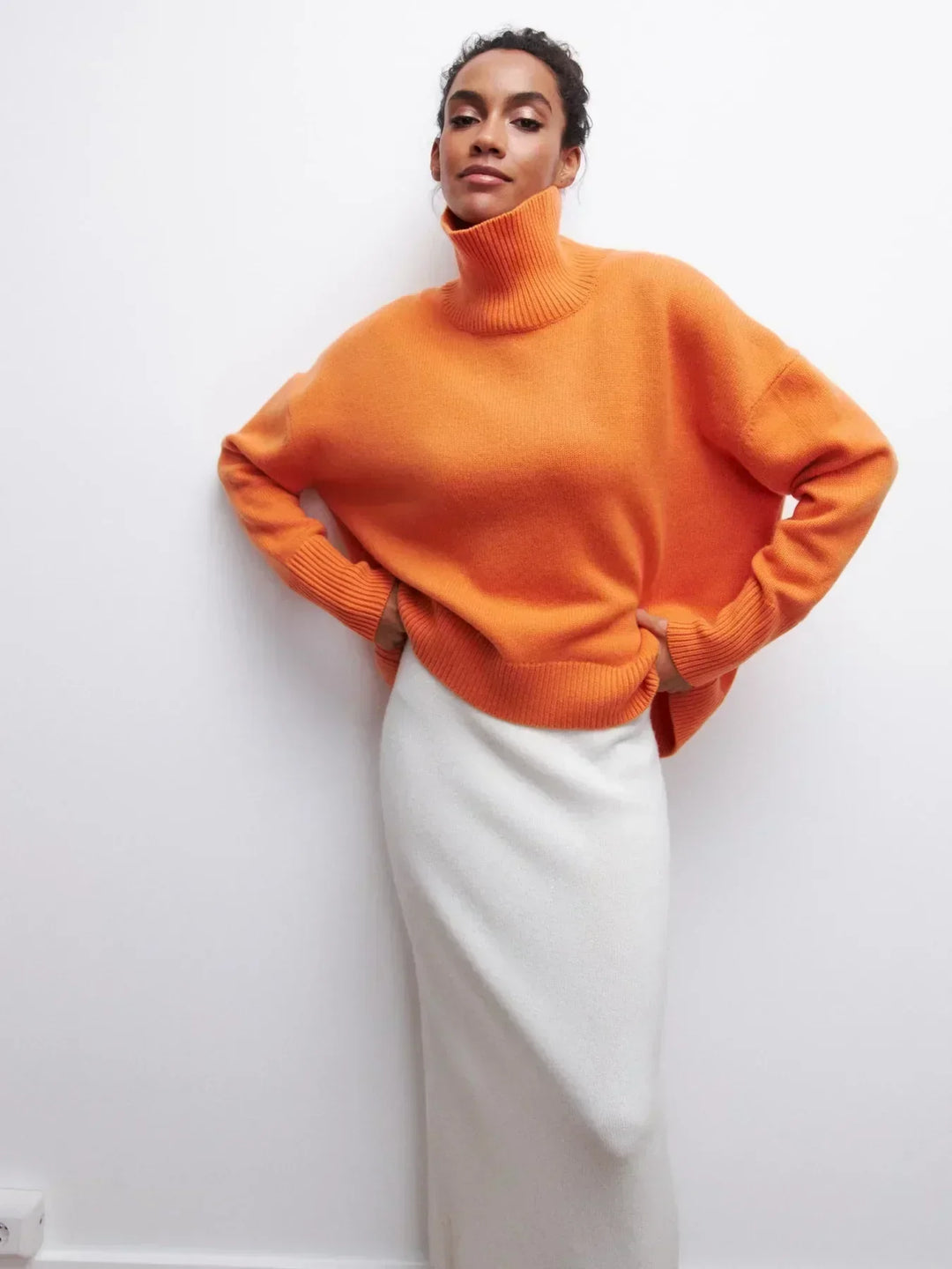 Velora™ - Sweater with turtle neck