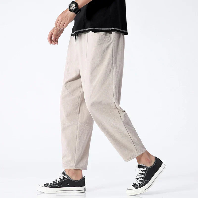 Skylar™ |  SOLID LINEN TROUSERS