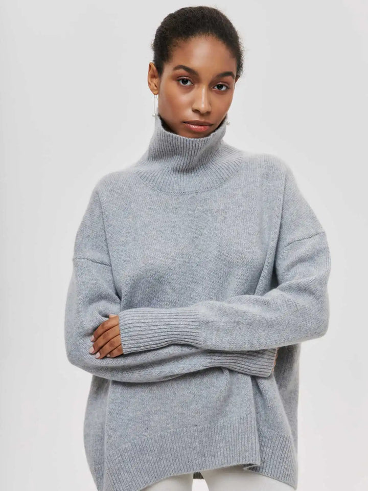 Velora™ - Sweater with turtle neck