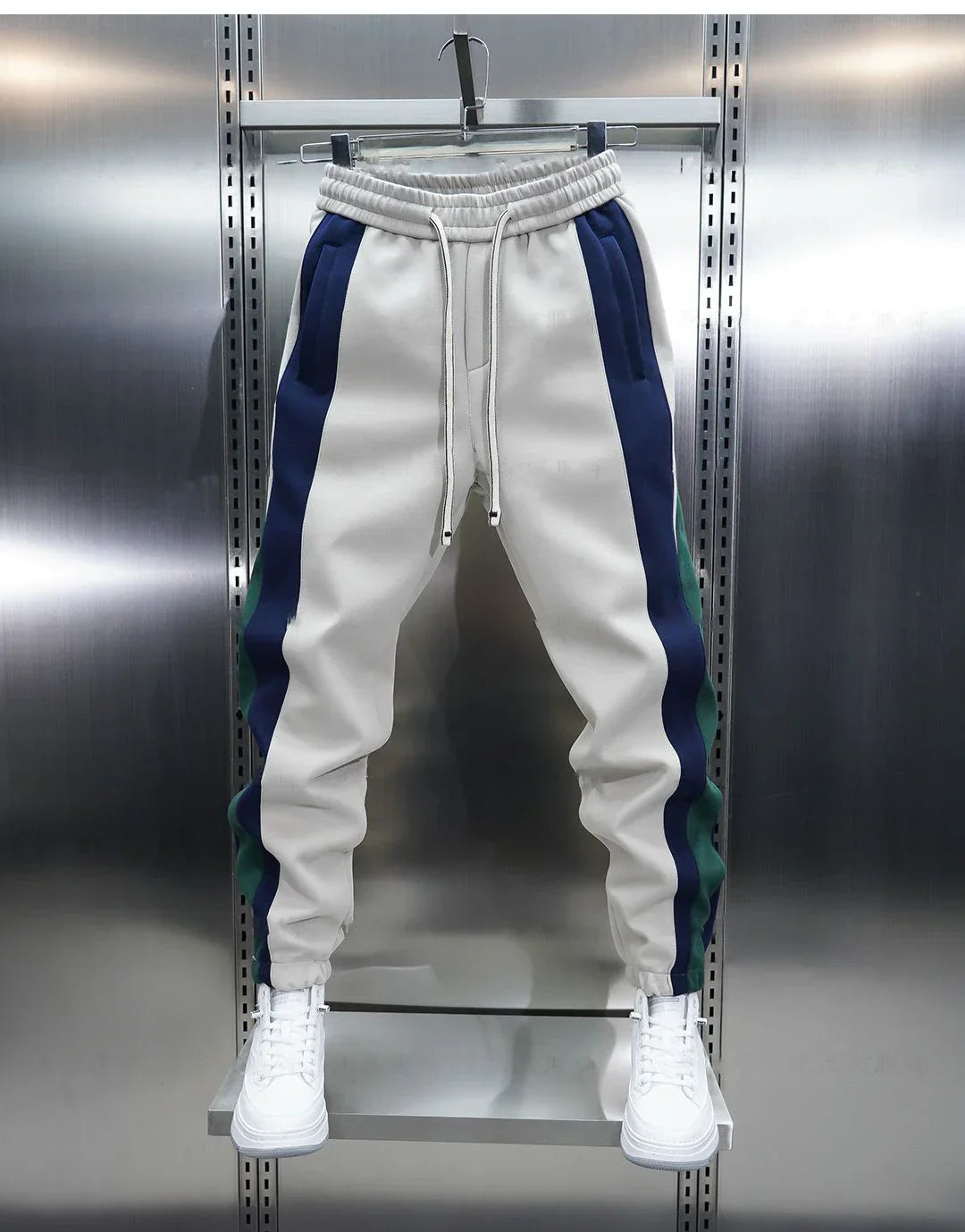 VELORA™ | Trendy Contrast Stripe Trousers